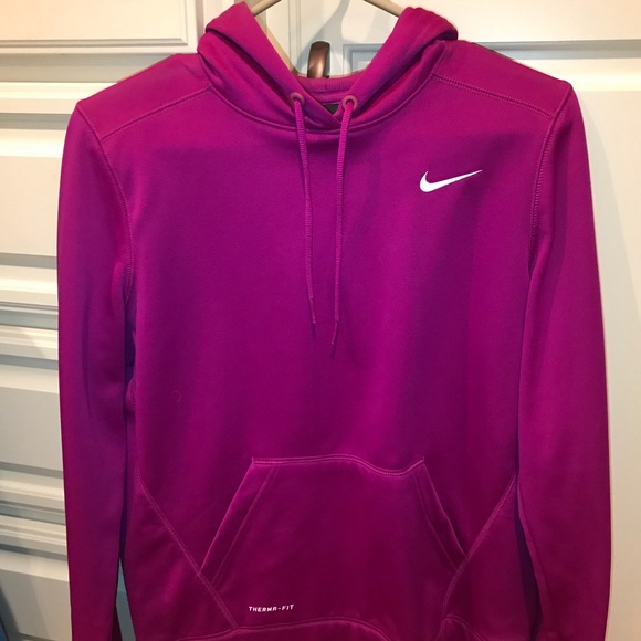 Pink/ purple Nike pullover with hood - Picture 1 of 3